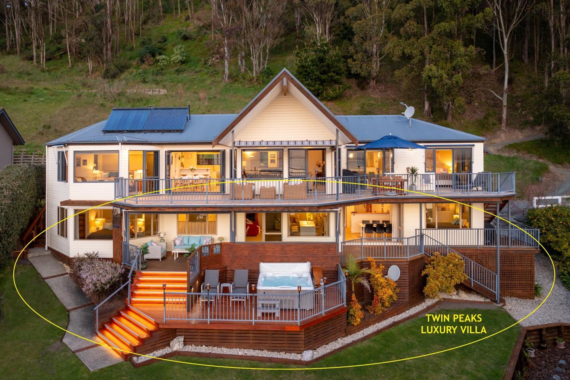 Twin Peaks Luxury Sea View Villa Nelson Exterior foto